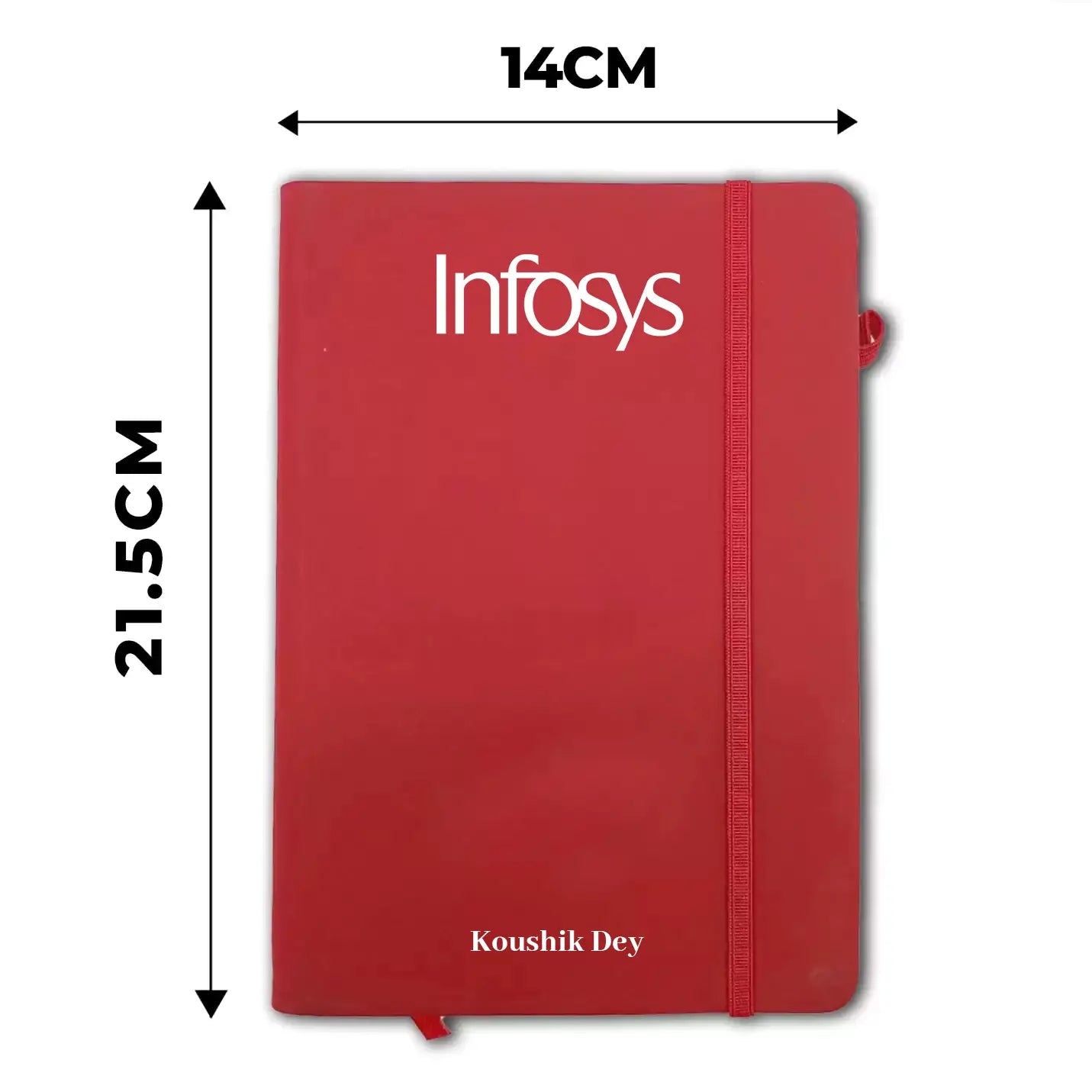 Top-Quality A5 Red Diary with Elastic Closure Img 3